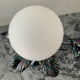Pair of palm tree lamps in Italian ceramic from the 1970s.