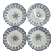 Lot de 4 assiettes plates GIEN Annam