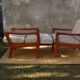 Set of 2 Danish teak lounge chairs by Juul Kristensen 1960