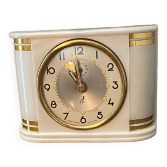 Reveille Jaz Art Deco style, vintage 1960 mechanical clock model Rabic.