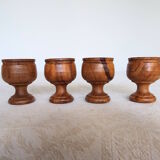 4 coquetiers en bois