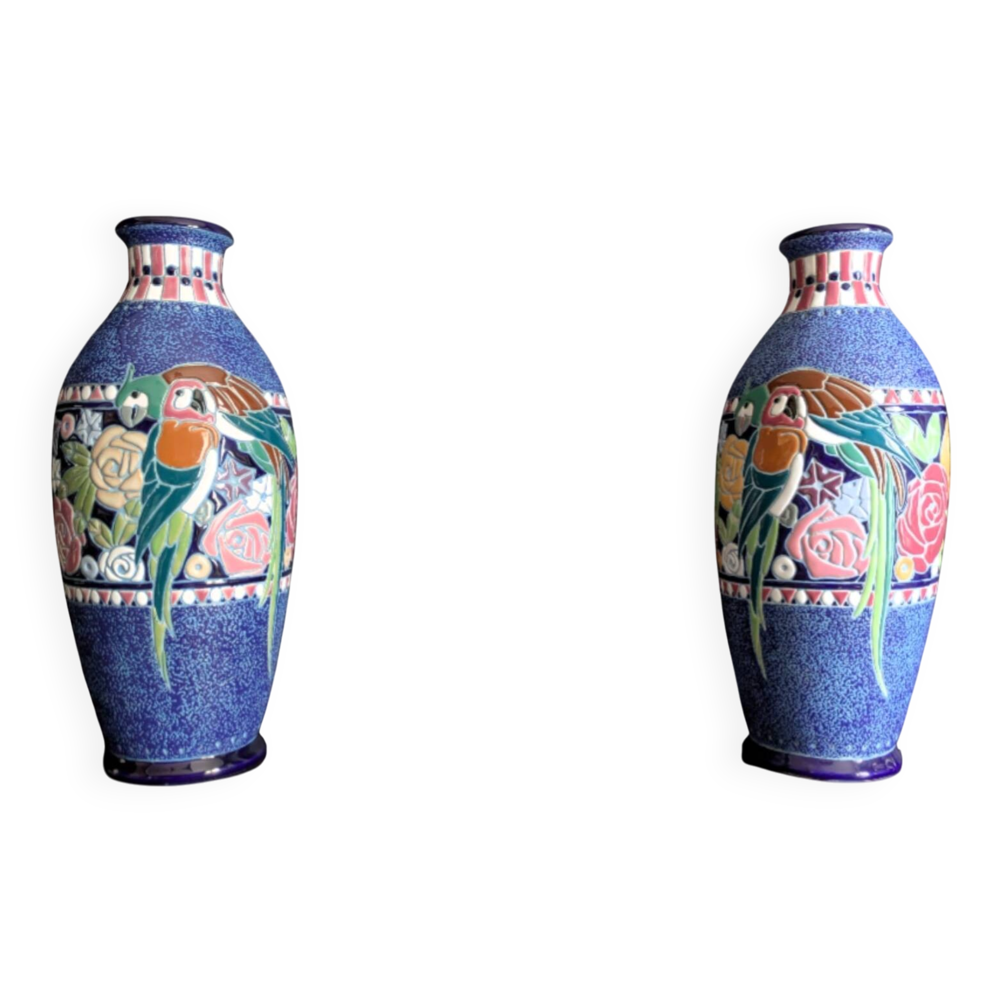 Pair of Art Deco vases