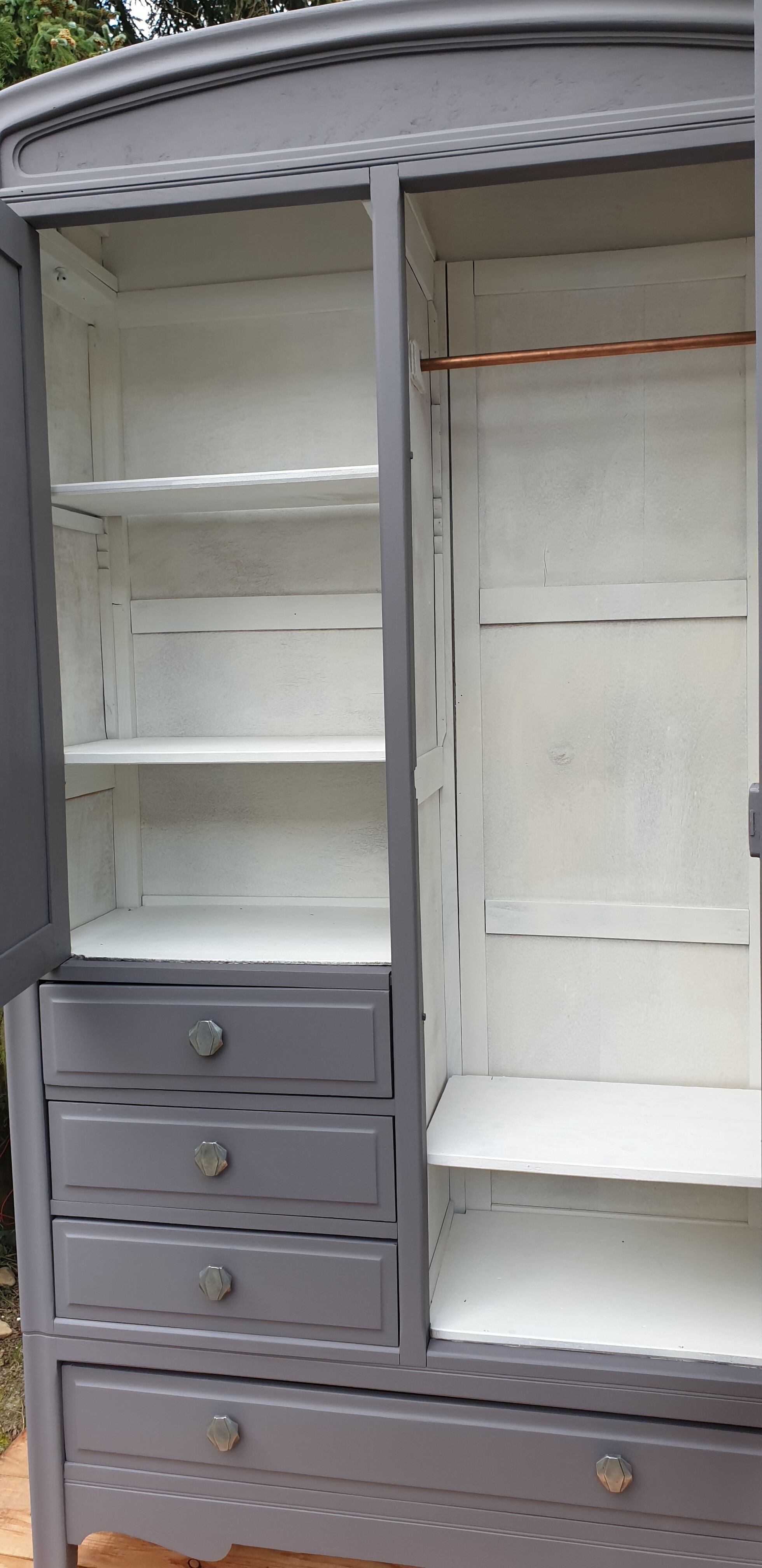 Grey Parisian wardrobe