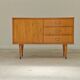 Petit Buffet / Commode style scandinave vintage en bois France 1970