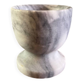 Coquetier en marbre mat