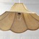 Rattan flower suspension "made in Korea" – 70s/80s