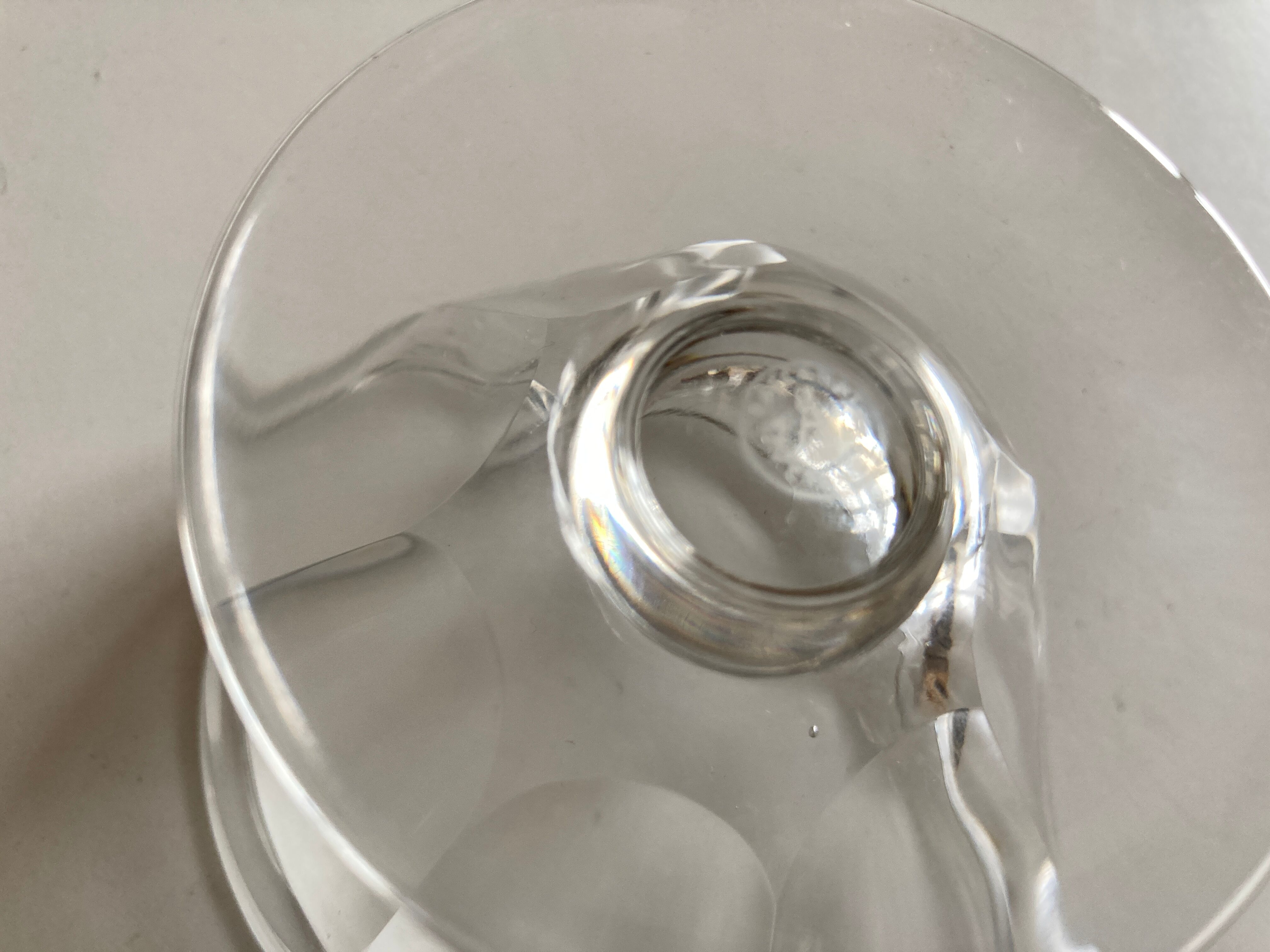 Set of 3 champagne glasses Harcourt Talleyrand crystal Baccarat