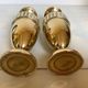 Pair of brass vases