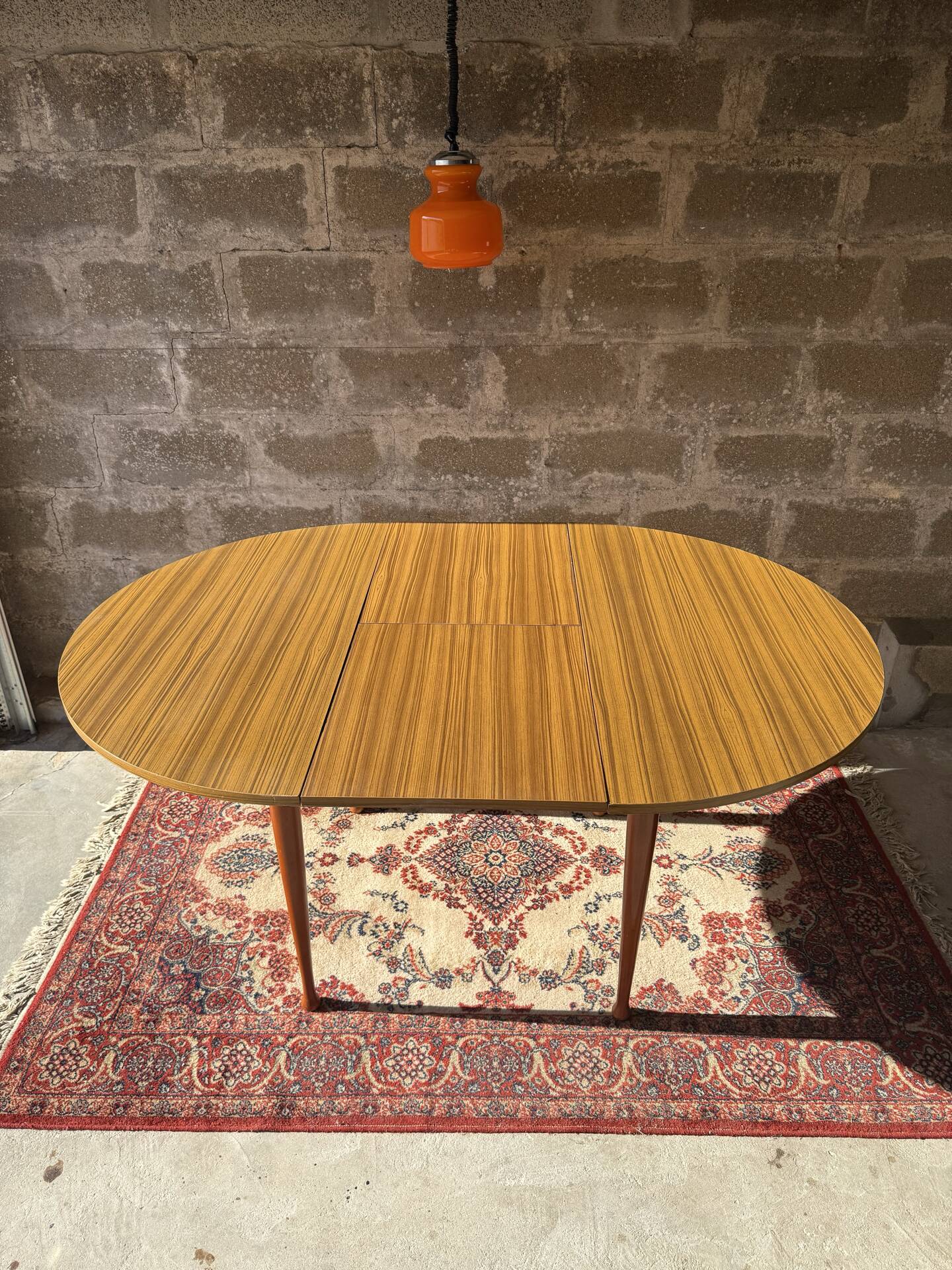 Table vintage scandinave style teck, 4 personnes, 1970