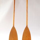 Paire de rames en bois anciennes