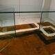 Bacco desk in transparent glass attributed to Tonelli, Italy, 1980s.