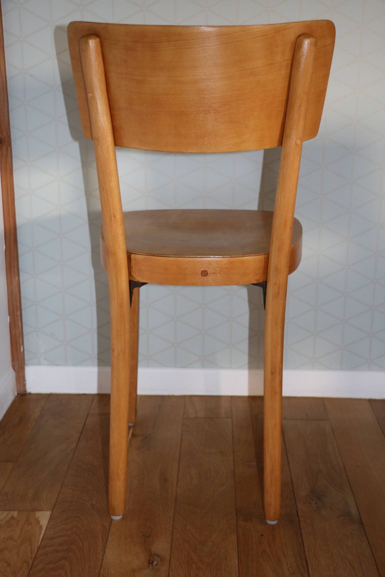 Série de 3 chaises bistrot 1950