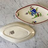 duo of raviers Villeroy & Boch La Louvière Belgian manufacture in Iron Earth early twentieth century