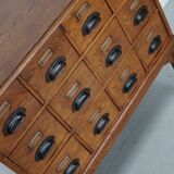 Dutch Oak Apothecary / Filing Cabinet, 1930s
