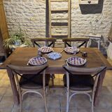 Farm table in cherry wood