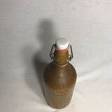 Bouteille grès marron beige