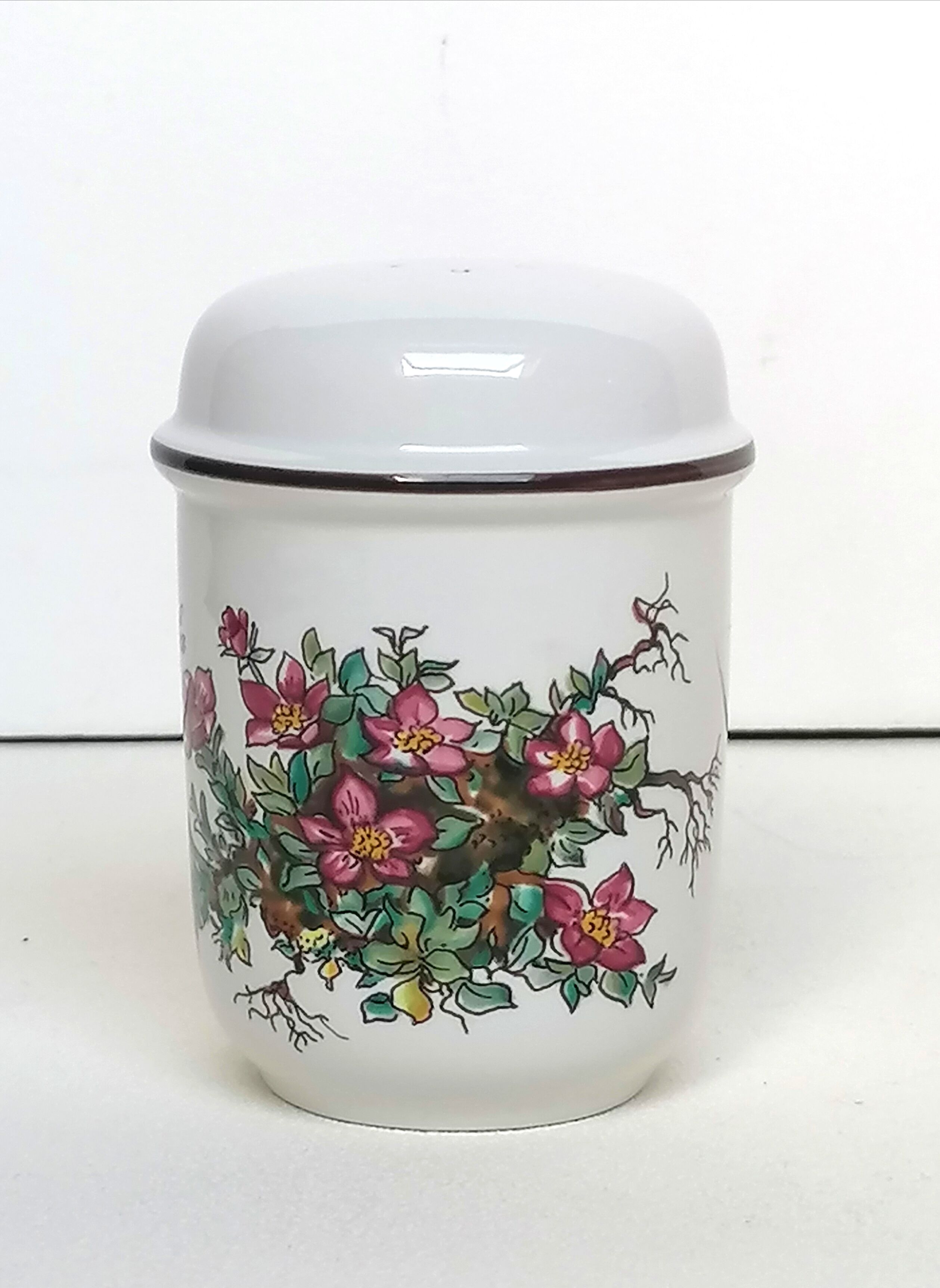 Salière and pepper shaker Villeroy and Boch botanical decoration