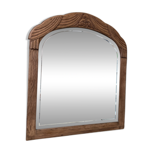 Miroir art déco en chêne,