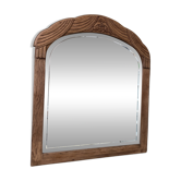 Miroir art déco en chêne, rénové