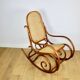 Rocking chair on runners, original light brown, 1970s - perfect like new