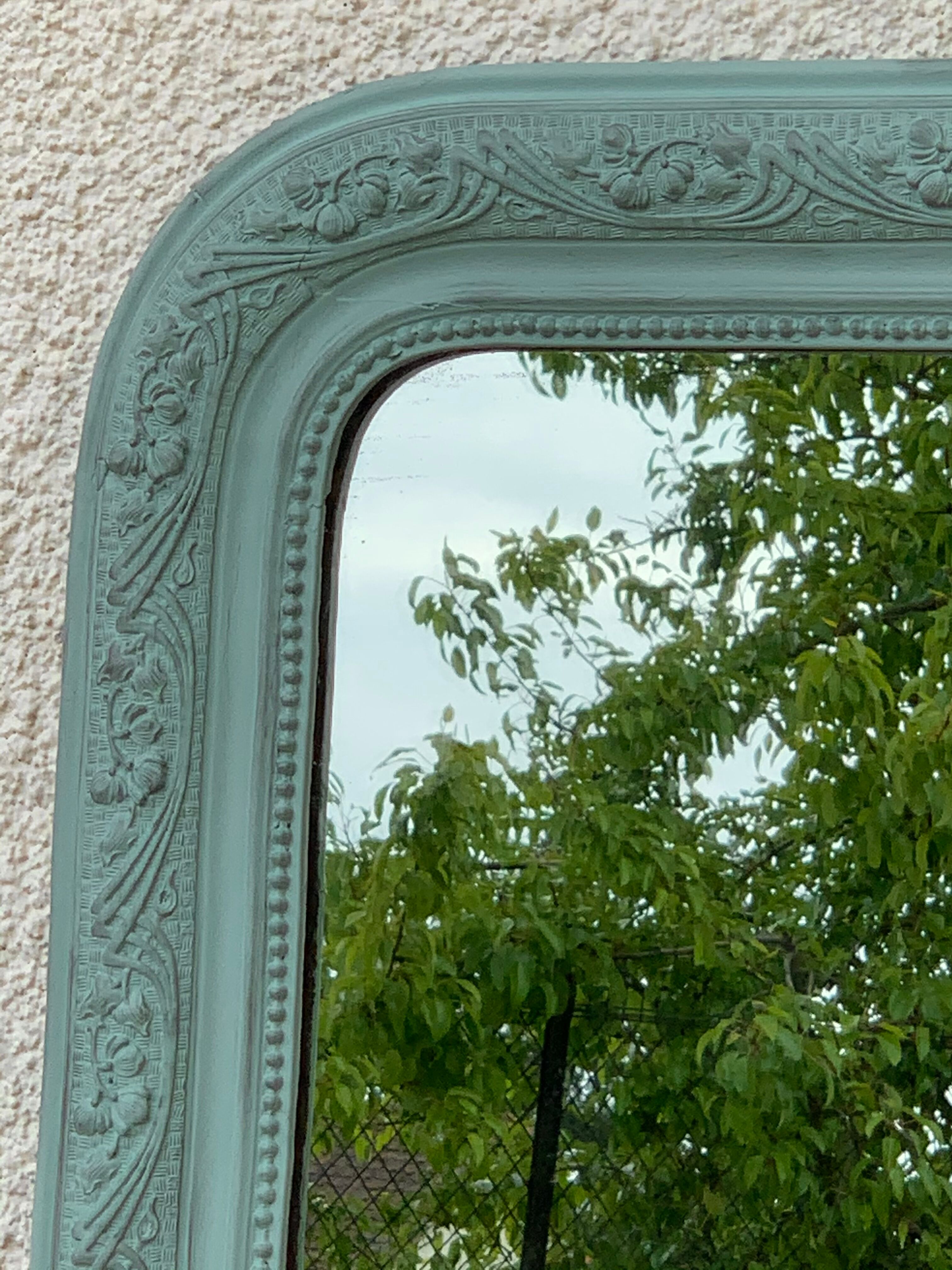 Mirror Louis Philippe celadon 68x92