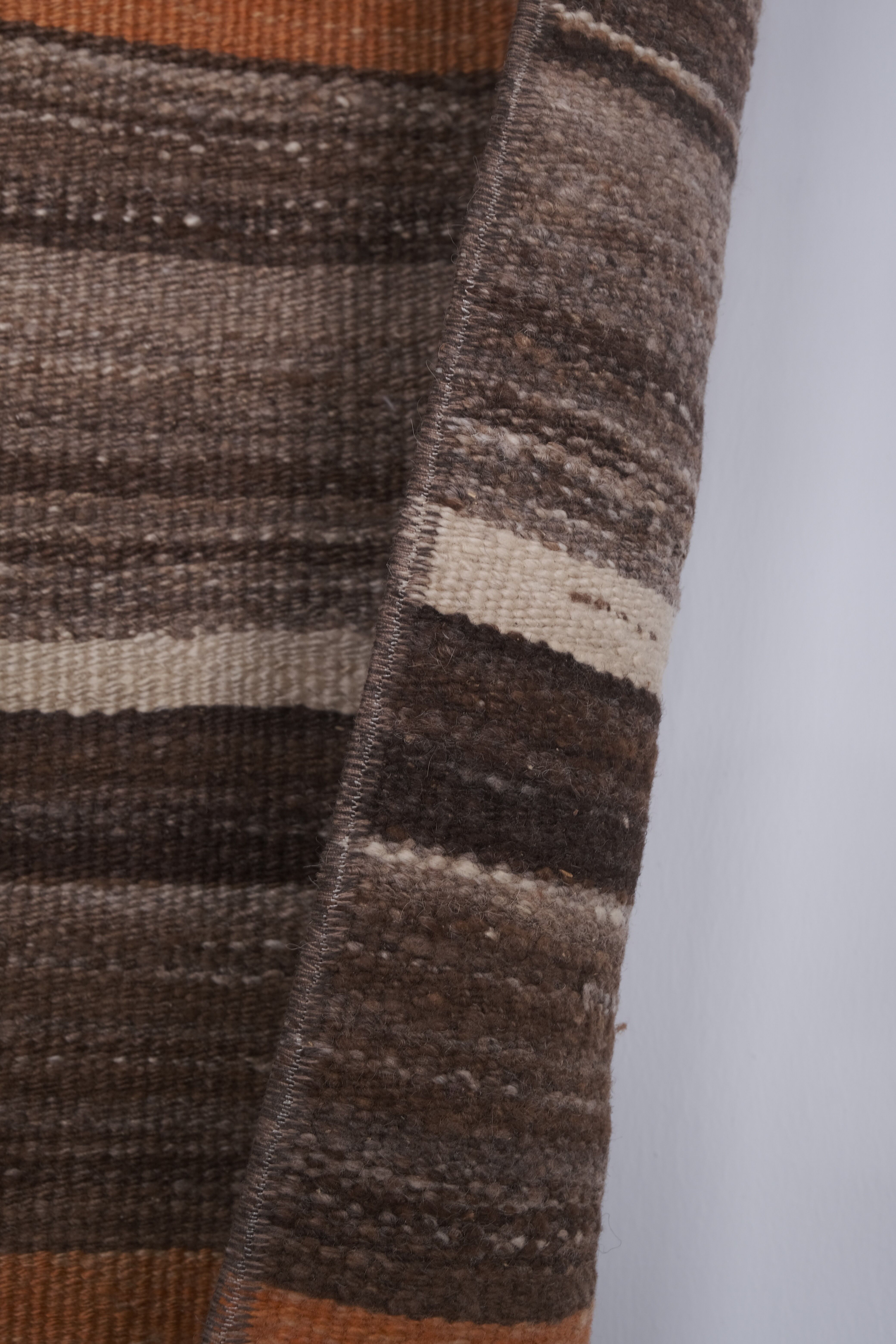 Vintage Turkish rug from Oushak, hand-woven 56x340 cm