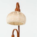Lampadaire sculptural en teck de Domus (Allemagne, années 1970).