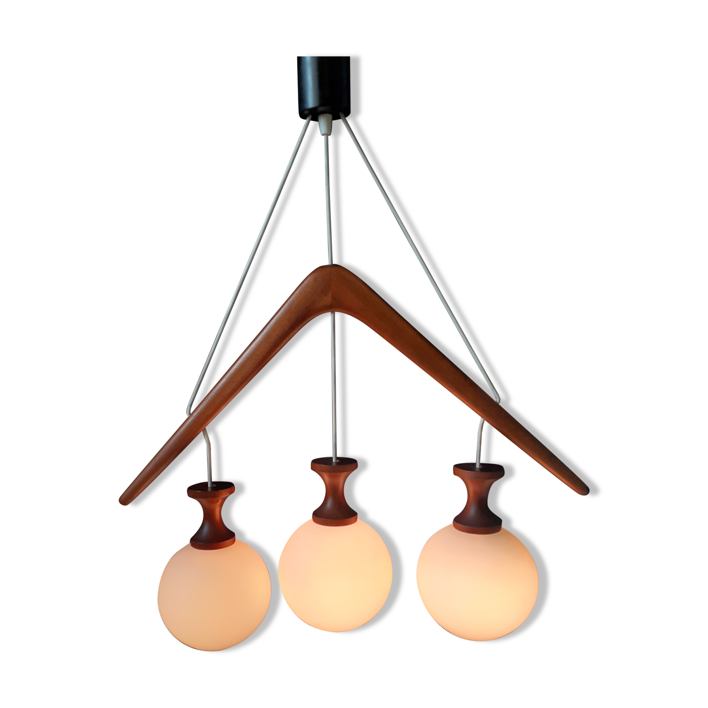 French chandelier Rispal, model 102-39