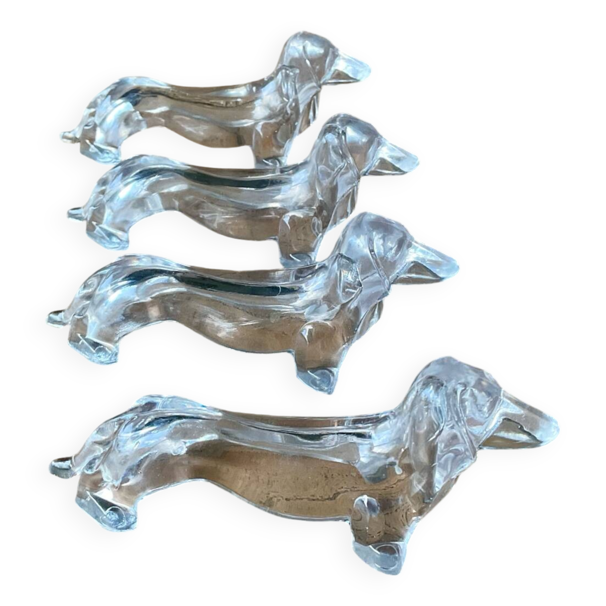 LOT DE 3 repose couteau en verre ancien EUR 5,00 - FR