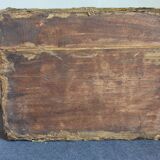 Old wooden box/casket covered with brass