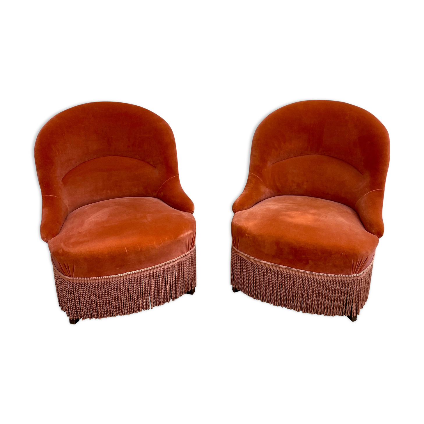 PAIR OF TOAD ARMCHAIRS