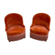 PAIR OF TOAD ARMCHAIRS