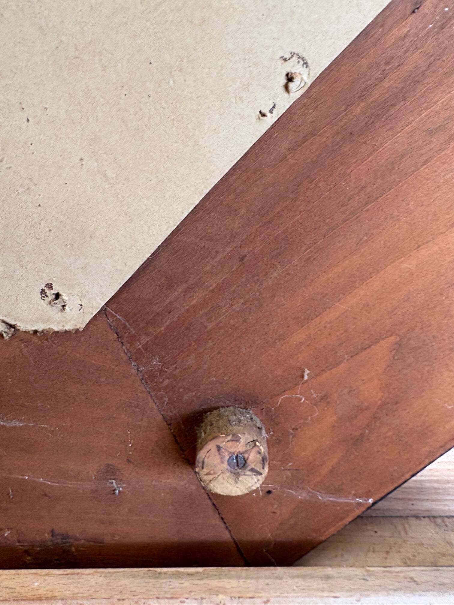 Large antique Venetian mirror with a glazing bar – early 20th century