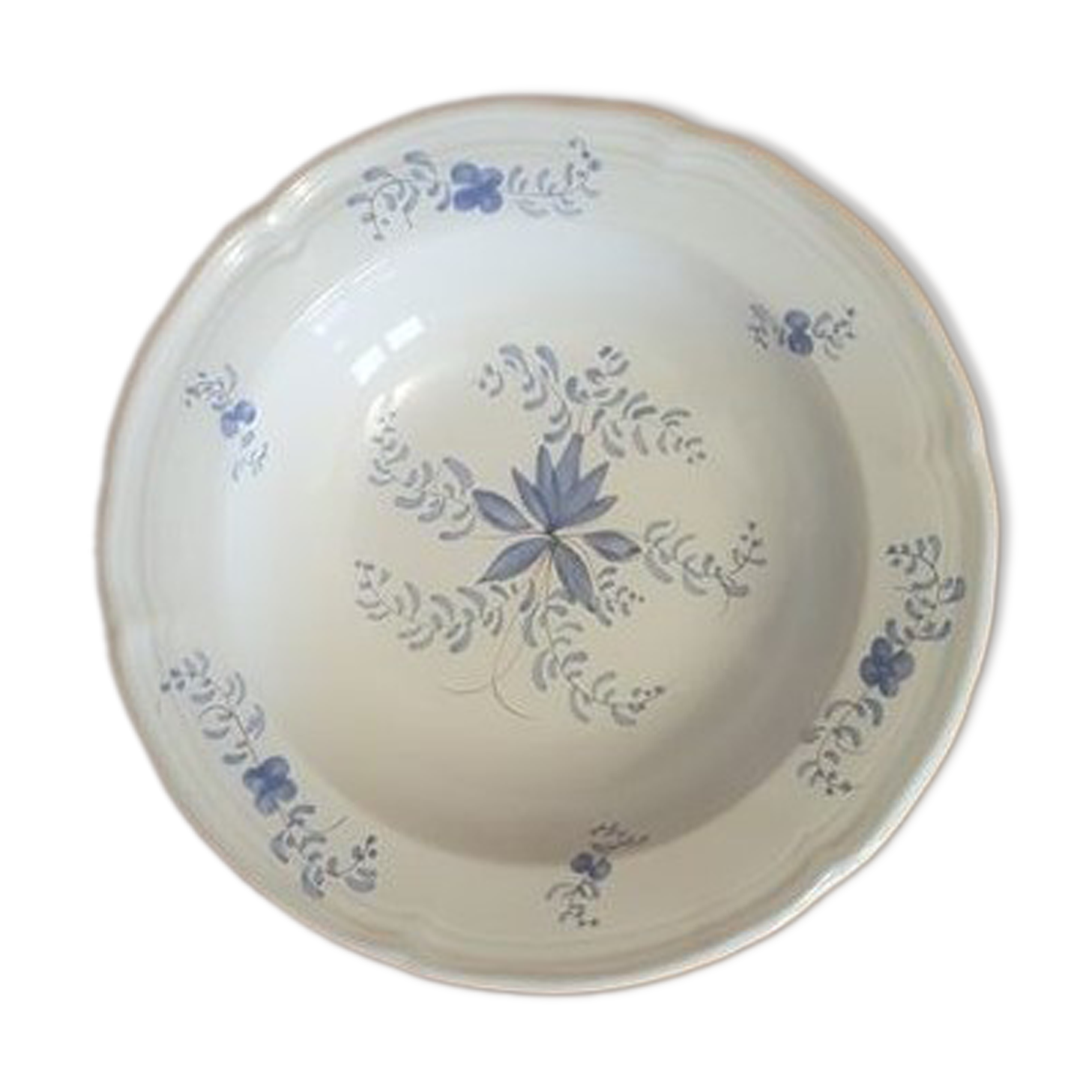 Hollow earthenware plate from Pornic MBFA Wallis