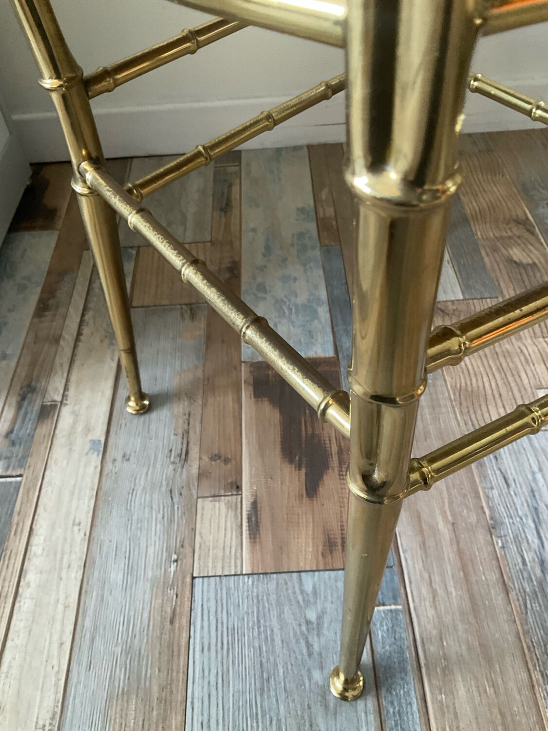 1960s-70s brass Chiavari chair