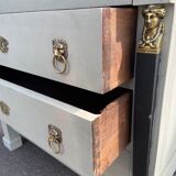 Antique Egyptian/Empire style chest of drawers with caryatids