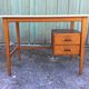 Vintage desk with 2 drawers in beech and cp with the Formica top