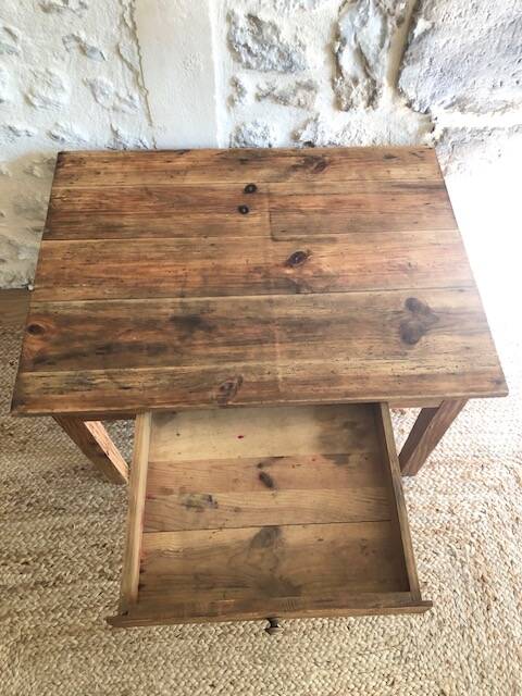 Wooden farmhouse coffee table