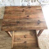 Wooden farmhouse coffee table