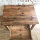 Wooden farmhouse coffee table