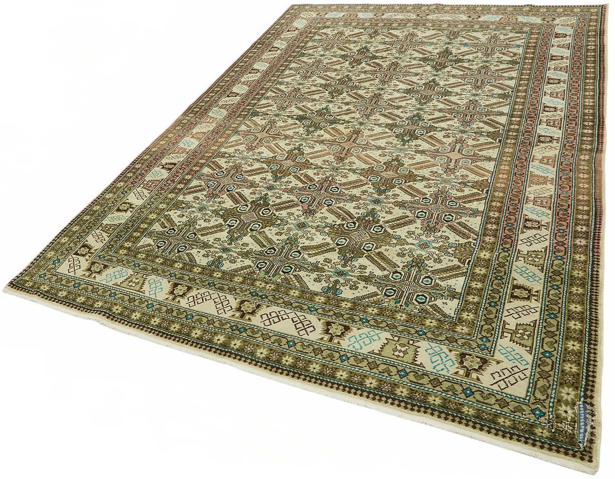 Turkish Wool Vintage Kayseri Rug 196 cm x 284 cm
