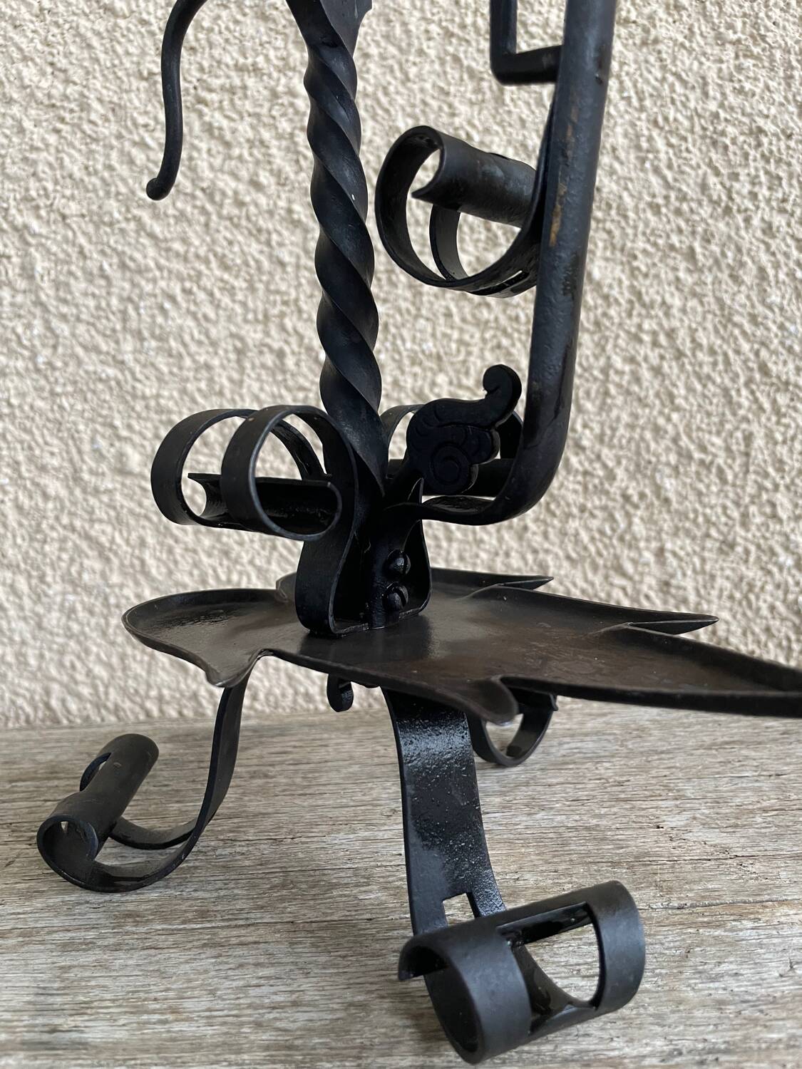 ARTS & CRAFTS PAIR OF CANDLESTICKS