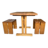 Charlotte Perriand table and stools