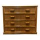 1970s rattan chest of drawers