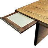 Vintage executive desk - large desk wenge 70s design