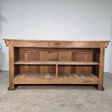 Important oak bar from a café around 1900.