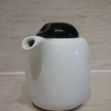 Black and white ceramic coffee maker