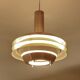 Mid-century modern Danish copper pendant light, 1970s