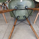Olive green Eames chairs