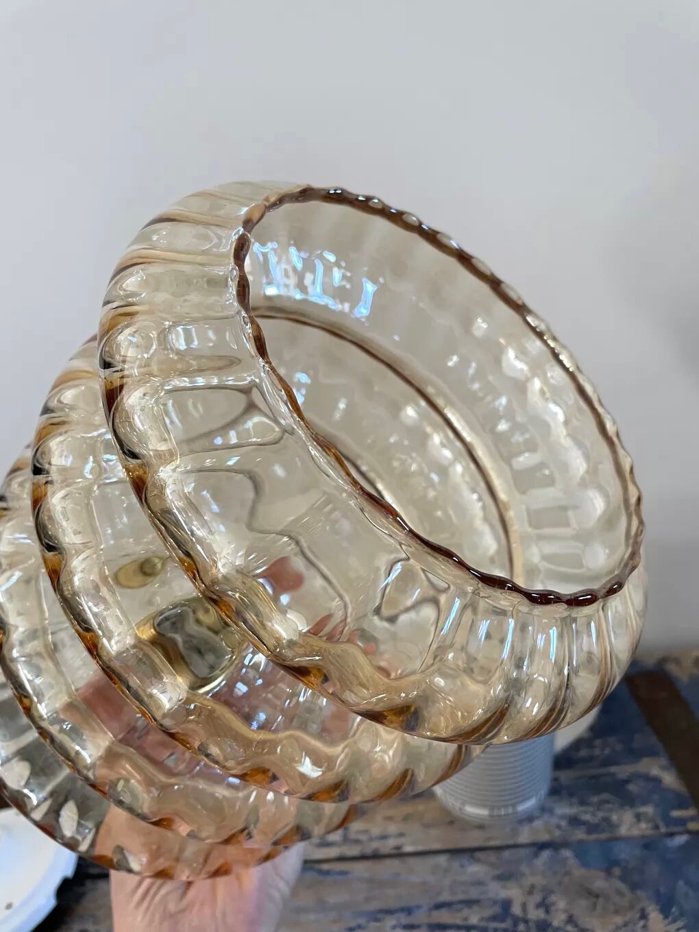 New electrified golden glass pendant lamp